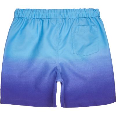 Boys blue dip dye swim shorts